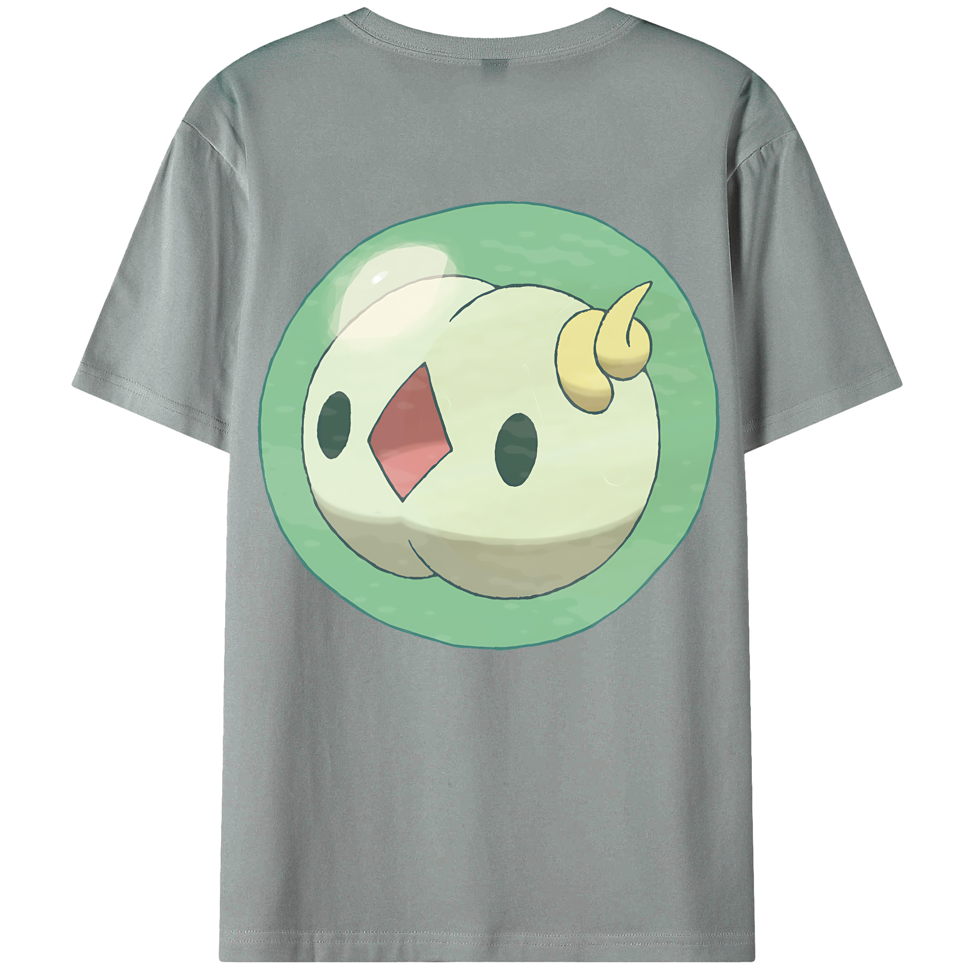 （画像用） ポケットモンスター Pokémon 綿100％ メンズ半袖Tシャツ（バックプリント） 通気性